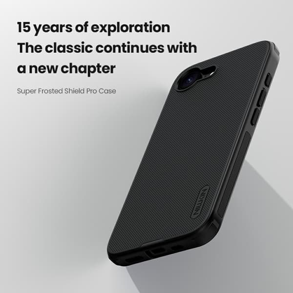 NILLKIN iPhone 17e / 16e Skal Frosted Shield Blå