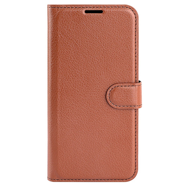 Samsung Galaxy A25 5G Fodral Litchi Läder Brun