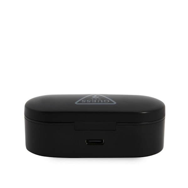 Guess True Wireless Hörlurar Triangle Logo Svart