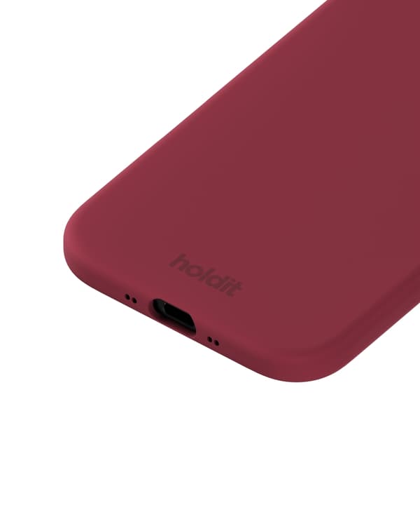 holdit iPhone Air Mobilskal Silikon Red Velvet
