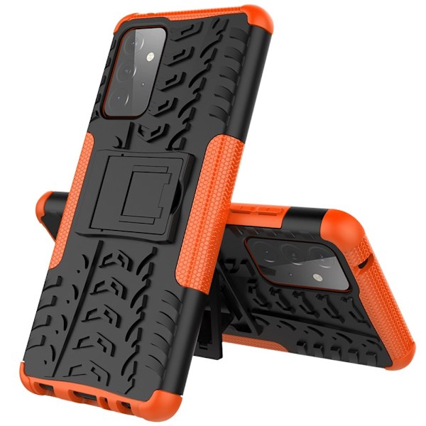 Samsung Galaxy A72 - Ultimata Stöttåliga Skalet med Stöd - Orange Orange Orange