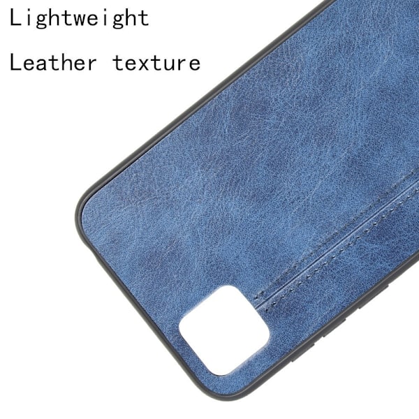 Huawei Y5p - Hybrid Läder Skal - Blå Blue Blå