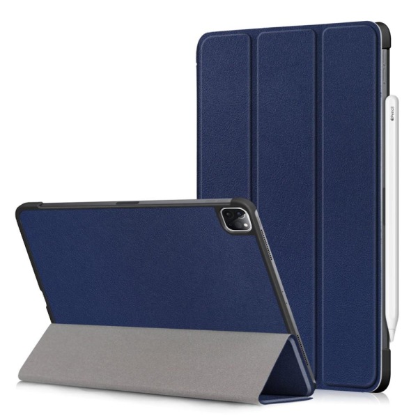 iPad Air 2020/2022 / Pro 11 Fodral Tri-Fold Apple Pen Laddning M DarkBlue Mörk Blå