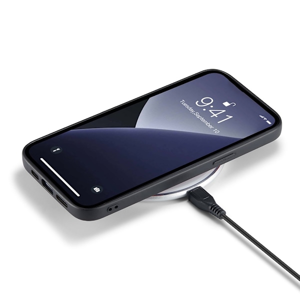 DG.MING iPhone 13 Pro Max Skal Läderbelagt Mörk Brun