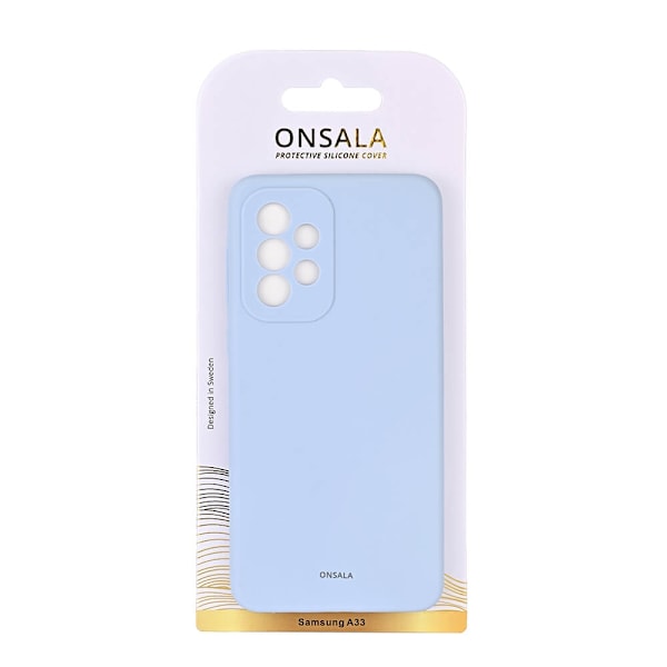 ONSALA Samsung Galaxy A33 5G Mobilskal Silikon Ljus Blå