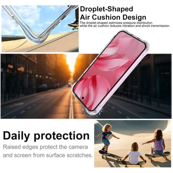 IMAK Google Pixel 10 / 10 Pro Skal TPU Shockproof Transparent