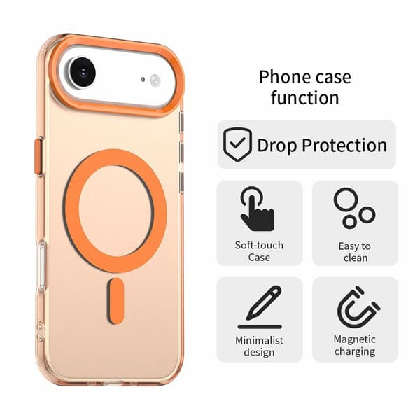 iPhone Air Skal Magsafe Hybrid Orange