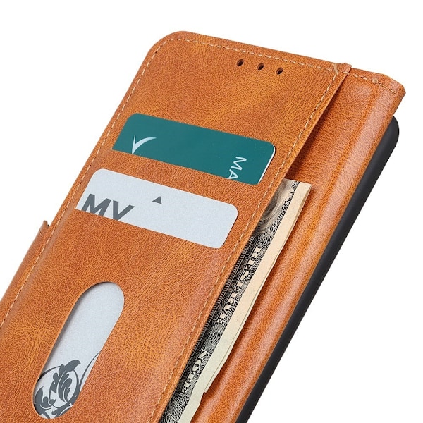 Motorola Edge 30 Neo 5G Fodral Split Läder Brun