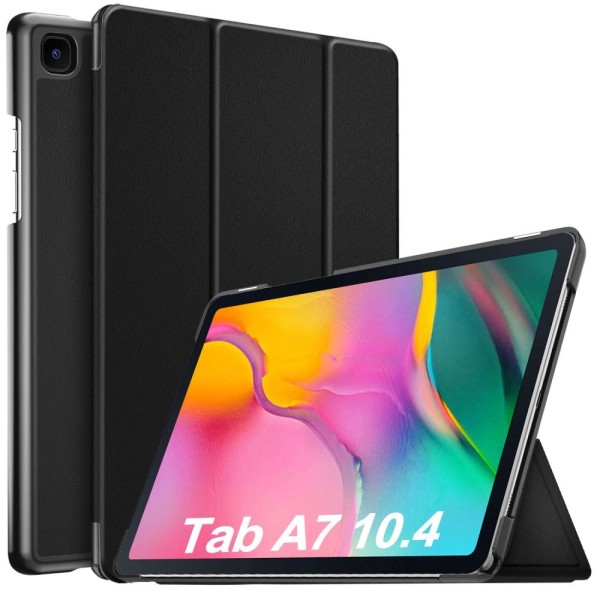 Samsung Galaxy Tab A7 10.4 Fodral Tri-Fold Svart Black Svart