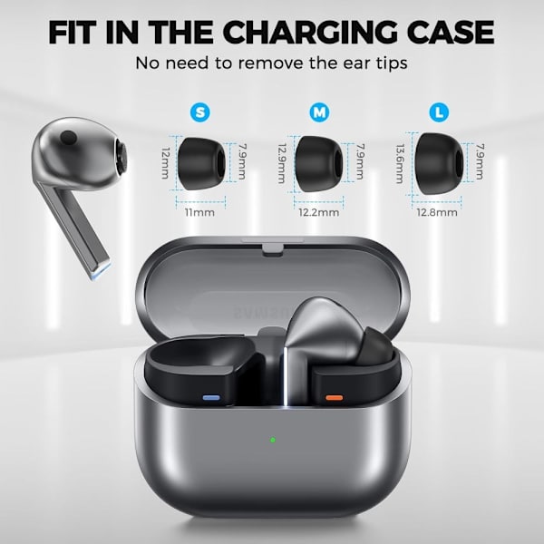 Tech-Protect Galaxy Buds 3 Pro 3-PACK Öronpluggar Grå