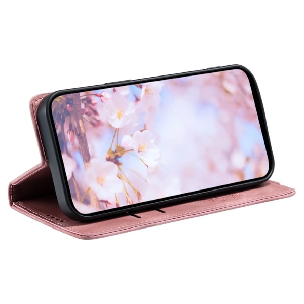 Xiaomi Redmi Note 14 4G Fodral Flip Mandala Läder Roséguld