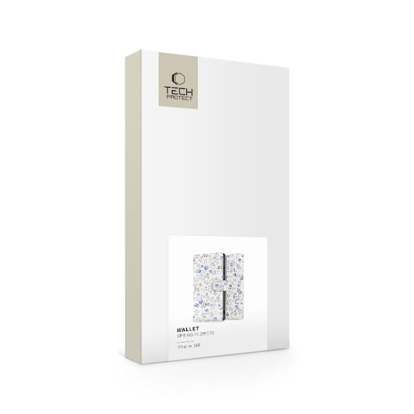 Tech-Protect iPhone 16e Fodral Läder Spring Flowers