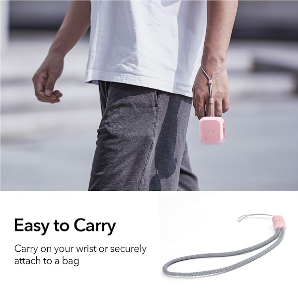 ESR AirPods 4 Skal MagSafe Orbit HaloLock Rosa