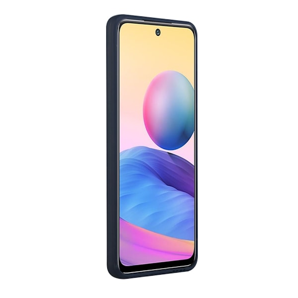 Xiaomi Redmi Note 10S - TPU Skal Med Kortfack - Mörk Blå