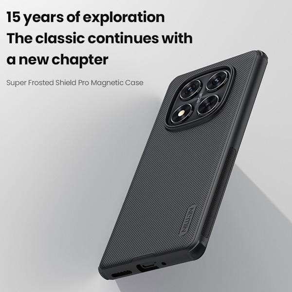 NILLKIN Xiaomi Redmi Note 14 Pro 5G Skal Frosted Shield Svart
