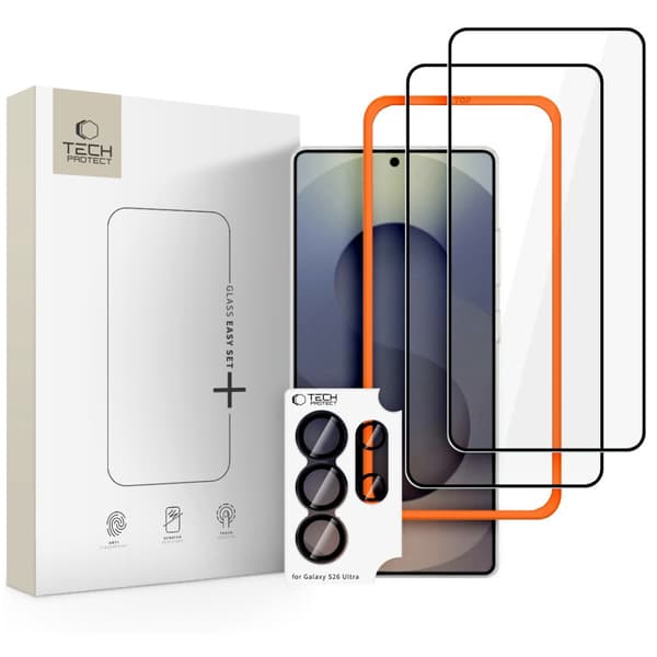 Tech-Protect Galaxy S26 Ultra 3-PACK Skärmskydd / Linsskydd