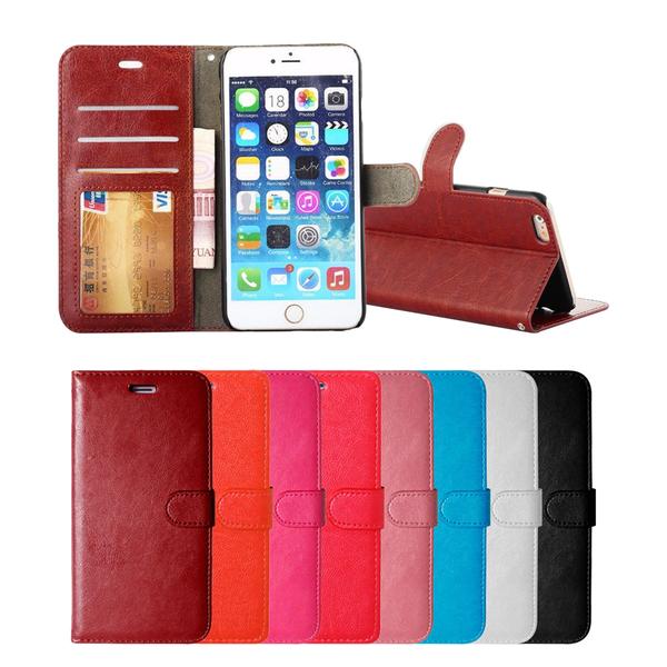 iPhone 7/8 Plus - Plånboksfodral - Välj Färg! Black Svart
