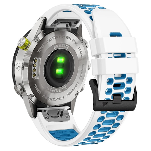 Klockarmband 26 mm Dual-Color Robust Vit/Blå