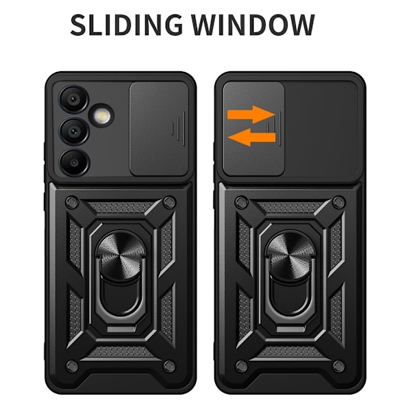 Samsung Galaxy S24 FE Skal CamShield Ring Hybrid Svart