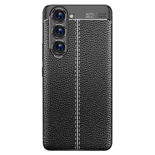 Samsung Galaxy S23 Plus Skal Litchi Textur Svart