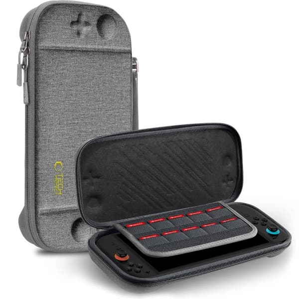 Tech-Protect Nintendo Switch 2 Förvaringsväska Slim Pouch Grå