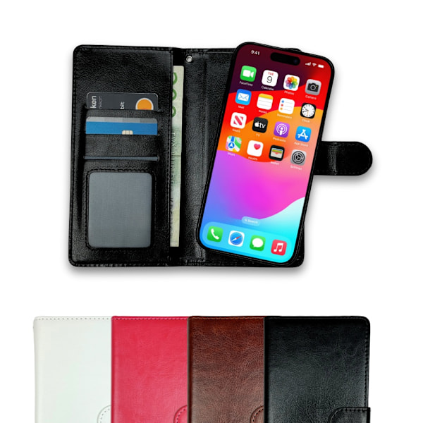 iPhone 16 Pro Max Fodral / Magnet Skal 2in1 - Välj Färg! Svart