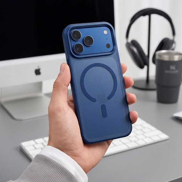 Tech-Protect iPhone 18 Pro/17 Pro Skal MagSafe MagMat CC Blå