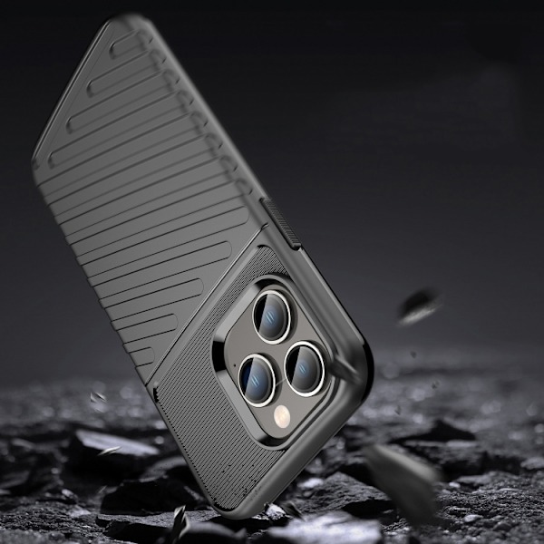 iPhone 14 Skal Twill Textur Svart
