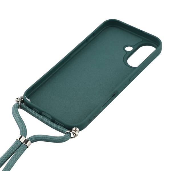 iPhone 17 Skal TPU Med Mobilsnöre Grön