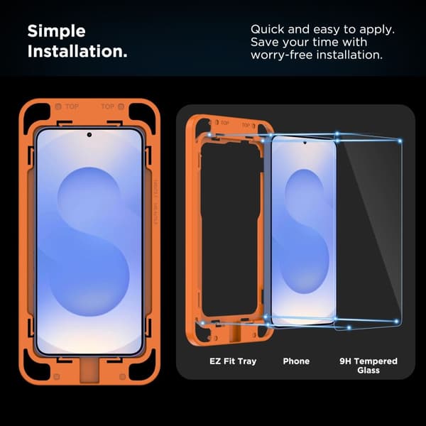 Tech-Protect Galaxy S25 2-PACK Skärmskydd QuickSet+ Härdat Glas