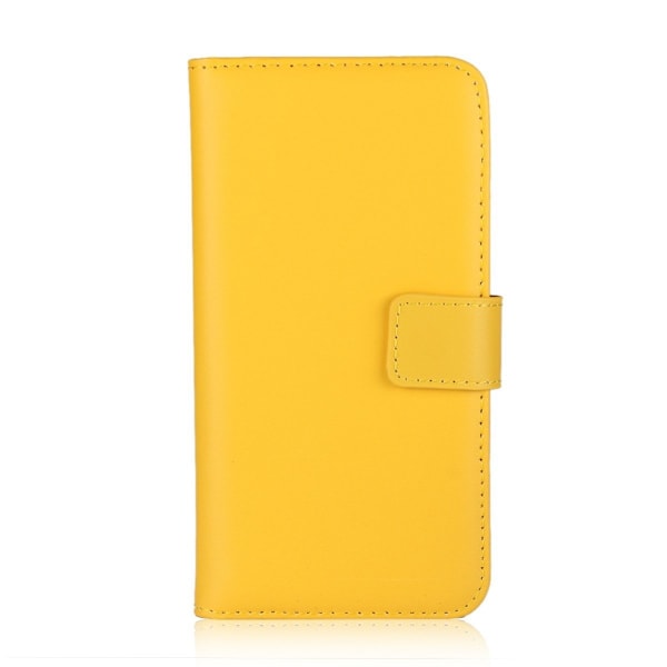 Samsung A32 5G - Fodral I Äkta Läder - Gul Yellow Gul