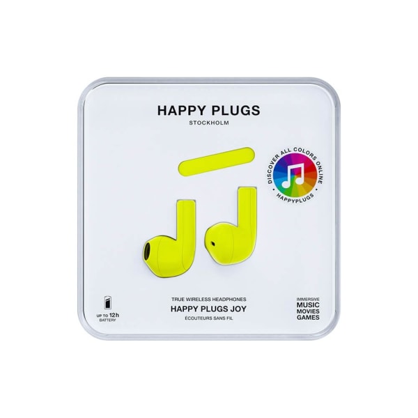 Happy Plugs Joy Hörlurar In-Ear TWS Neongul