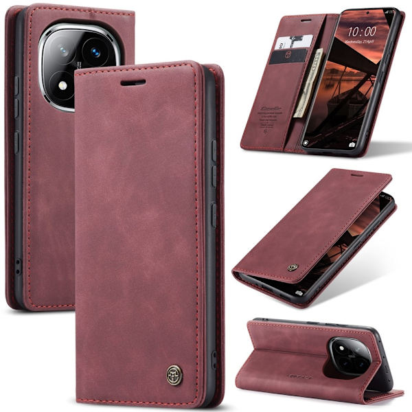 CASEME Redmi Note 14 Pro/Pro Plus 5G Fodral Flip Retro Läder
