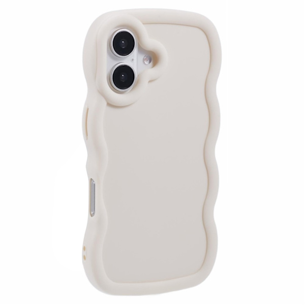 iPhone 17 Mobilskal Wavy Off White