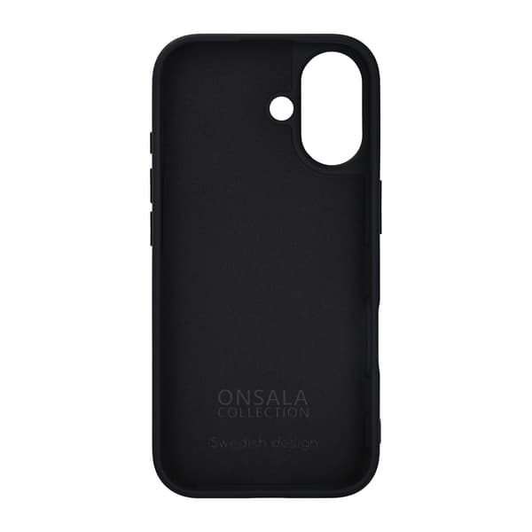 Onsala iPhone 17 Mobilskal Med Silikonkänsla Svart
