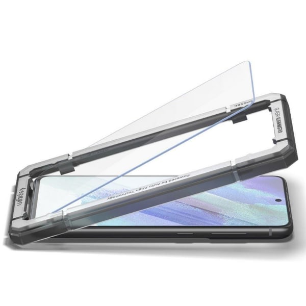 Spigen Samsung Galaxy S21 FE 2-PACK ALM Glas.tR Härdat Glas
