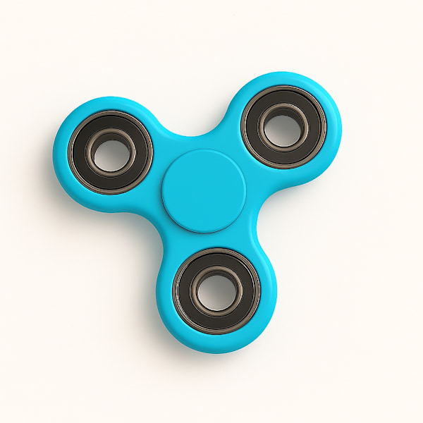 Fidget Spinner Ultra Spin Trio - Ljus Blå