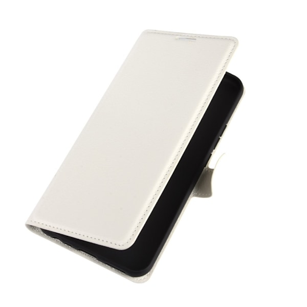 Xiaomi Redmi 9 - Litchi Plånboksfodral - Vit White Vit