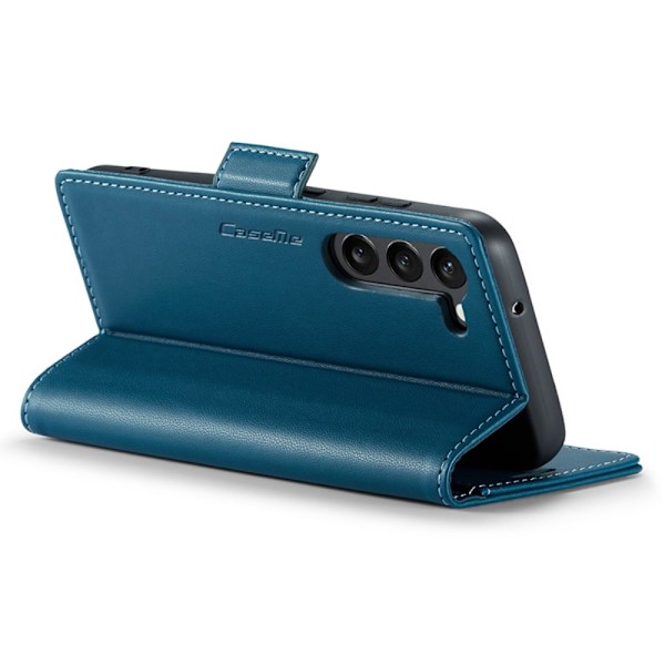 CASEME Galaxy S24 Fodral RFID Slim Läder Blå