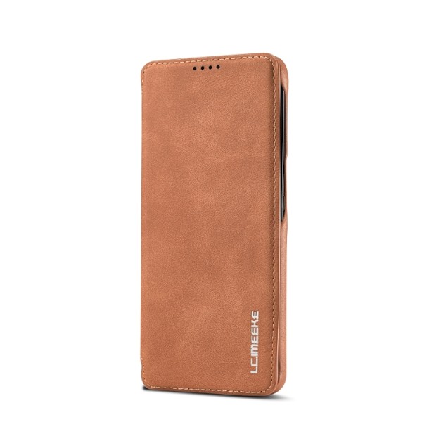 LC.IMEEKE Samsung Galaxy S22 Fodral Flip Retro Brun