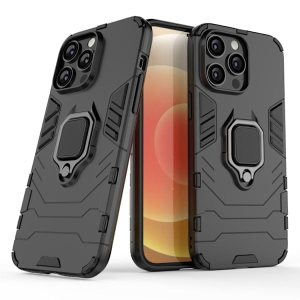 iPhone 14 Pro Max Skal Ring Hybrid Armor Svart