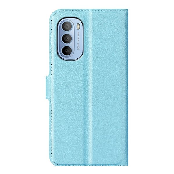 Motorola Moto G31 / G41 Fodral Litchi Textur Ljus Blå