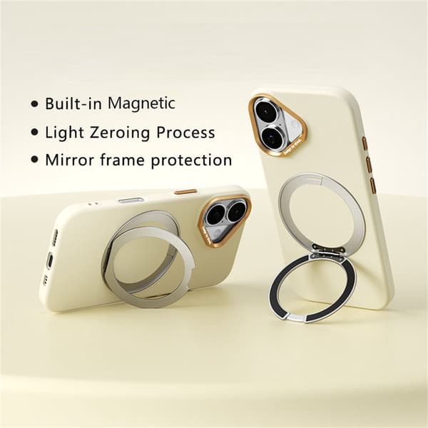 ABEEL iPhone 17 / 18 Skal MagSafe Silikon PC Gul