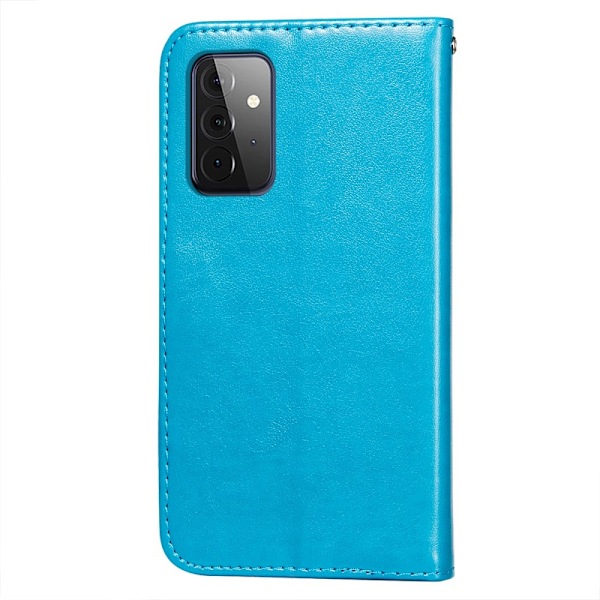 Samsung Galaxy A72 - Läder Fodral - Blå Blue Blå