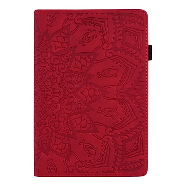 Samsung Galaxy Tab A8 10.5 (2021) Fodral Tryckt Flower Röd