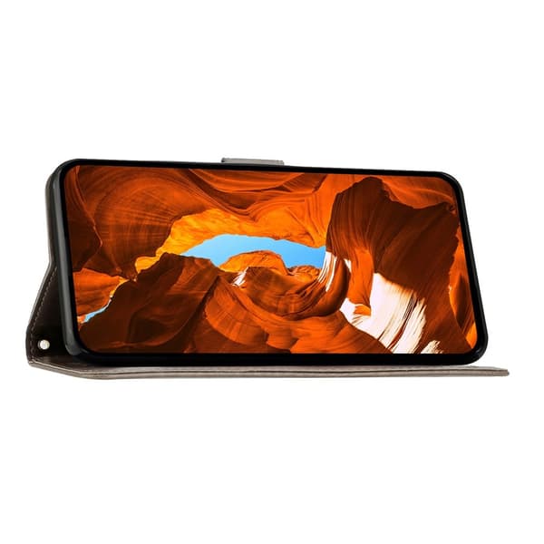 iPhone 17 Pro Fodral Med Blommigt Tryck Grå