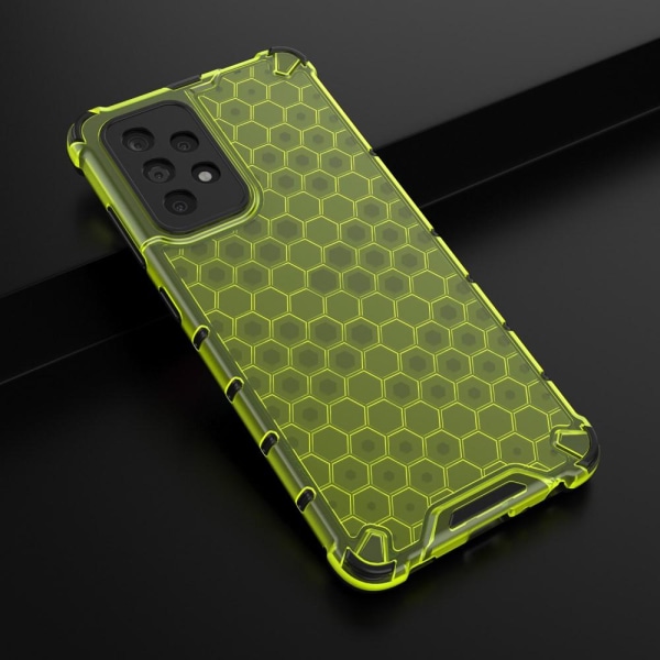 Samsung Galaxy A52 / A52s - Armor Honeycomb Textur Skal - Grön Green Grön