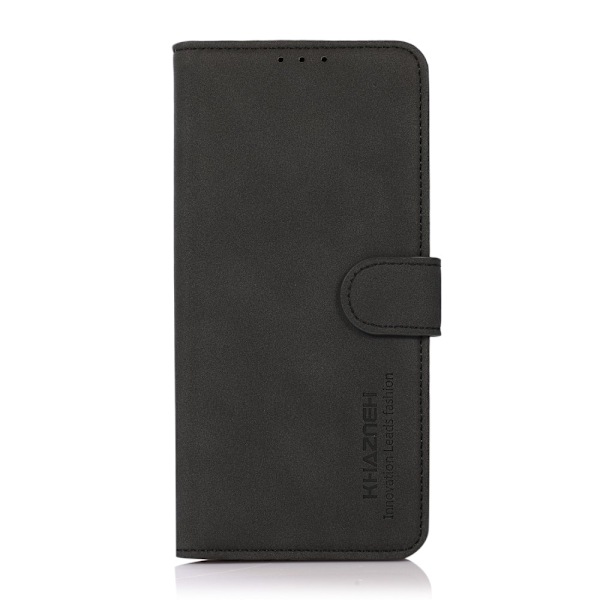KHAZNEH Motorola Moto E20 / E40 Fodral Retro Läder Svart