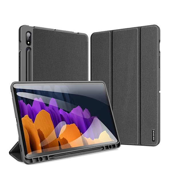 Samsung Galaxy Tab S7 / Tab S8 - DUX DUCIS Domo Tri-Fold Fodral - Svart Black Svart