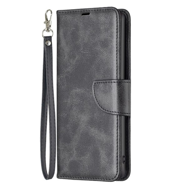 Galaxy S25 Plus / S24 Plus Fodral Solid Shark Läder Svart